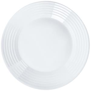 Luminarc Plat bord Stairo; 23.5x2.2 cm (ØxH); wit; rond; 6 stuk / verpakking