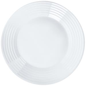 Luminarc Plat bord Stairo; 25x2.3 cm (ØxH); wit; rond; 6 stuk / verpakking