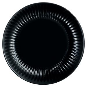 Luminarc Plat bord Cottage; 19x1.8 cm (ØxH); zwart; rond; 6 stuk / verpakking