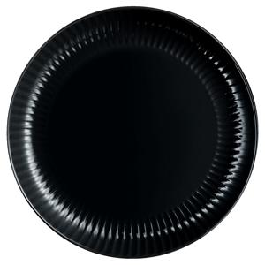 Luminarc Plat bord Cottage; 25x1.6 cm (ØxH); zwart; rond; 6 stuk / verpakking