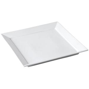PULSIVA Bord Ambiente; 25x25x2.8 cm (LxBxH); wit; vierkant; 3 stuk / verpakking