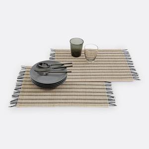LA REDOUTE INTERIEURS Set van 4 placemats met franjes, TYPHIA