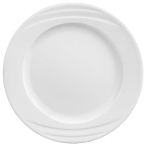 PULSIVA Plat bord Melody; 19.9 cm (Ø); wit; rond; 6 stuk / verpakking