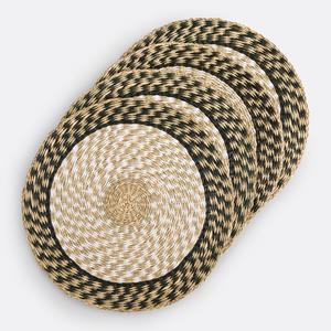 LA REDOUTE INTERIEURS Set van 4 ronde placemats, herbarium, Malni