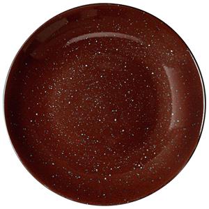 Vega Plat bord Alessia; 24 cm (Ø); bruin; rond; 6 stuk / verpakking