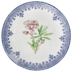 Vega Plat bord Nonna met motief; 16.5 cm (Ø); blauw/wit/rosé; rond; 6 stuk / verpakking