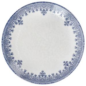 Vega Plat bord Nonna; 16.5 cm (Ø); wit/blauw; rond; 6 stuk / verpakking