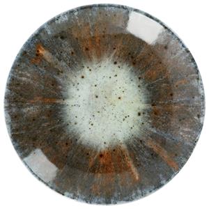 Vega Plat bord Saturnus; 16.5 cm (Ø); antraciet/groen/oranje; rond; 6 stuk / verpakking