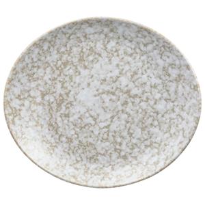Vega Plat bord Mamoro organisch; 20x17.5x2.5 cm (LxBxH); beige/wit; organisch; 6 stuk / verpakking