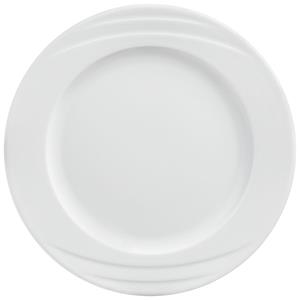 PULSIVA Plat bord Melody; 25.5 cm (Ø); wit; rond; 6 stuk / verpakking