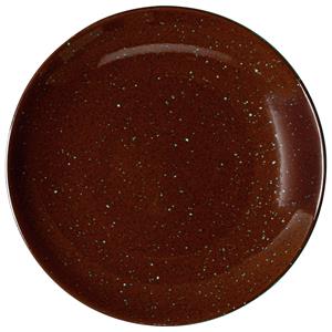 Vega Plat bord Alessia; 20.5 cm (Ø); bruin; rond; 6 stuk / verpakking