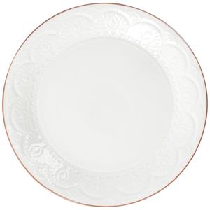PULSIVA Plat bord Indie; 26x2.8 cm (ØxH); wit; rond; 4 stuk / verpakking
