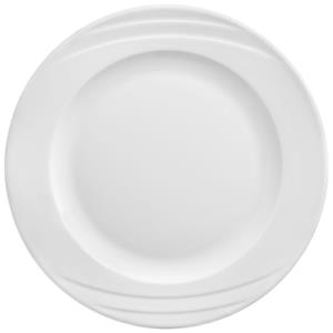 PULSIVA Plat bord Melody; 27.5 cm (Ø); wit; rond; 6 stuk / verpakking