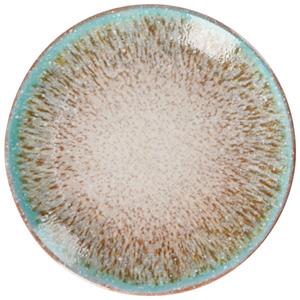 Vega Plat bord Mercury; 20.5 cm (Ø); groen/bruin; rond; 6 stuk / verpakking