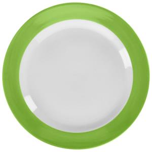 PULSIVA Plat bord Joy; 21 cm (Ø); groen; rond; 6 stuk / verpakking