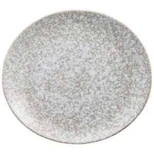 Vega Plat bord Mamoro organisch; 25.5x23x2.5 cm (LxBxH); beige/wit; organisch; 6 stuk / verpakking