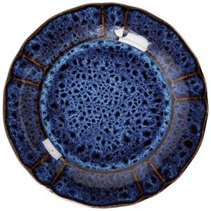 Vega Plat bord Amelina; 19 cm (Ø); blauw; rond; 6 stuk / verpakking