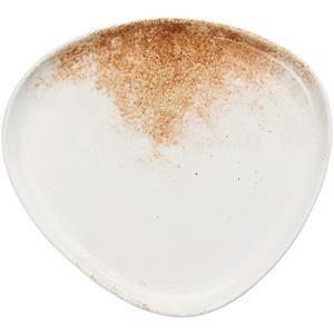 Vega Plat bord Purior; 31x29x3.7 cm (LxBxH); wit/bruin; rechthoekig; 3 stuk / verpakking