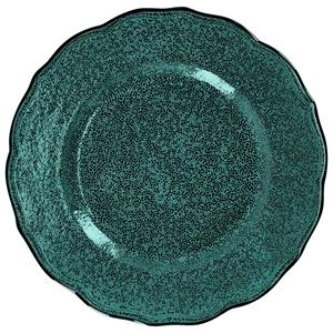 Vega Plat bord Antiqus; 17 cm (Ø); petrol; rond; 6 stuk / verpakking