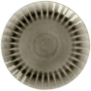 Vega Plat bord Flora; 26.6x3.1 cm (ØxH); grijs; rond; 4 stuk / verpakking