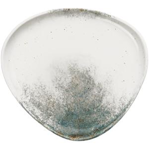 Vega Plat bord Purior; 26x24x3.2 cm (LxBxH); wit/petrol; rechthoekig; 4 stuk / verpakking