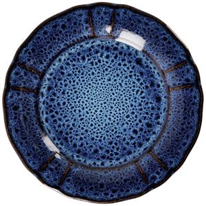 Vega Plat bord Amelina; 22 cm (Ø); blauw; rond; 6 stuk / verpakking