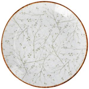 Vega Plat bord Eden; 24.5 cm (Ø); wit/beige; rond; 6 stuk / verpakking