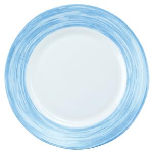 Luminarc Plat bord Brush; 23.5 cm (Ø); blauw; rond; 6 stuk / verpakking