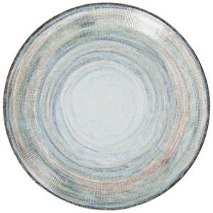 Vega Plat bord Jupiter; 24.5 cm (Ø); blauw/groen/oranje; rond; 6 stuk / verpakking