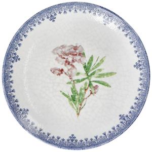 Vega Plat bord Nonna met motief; 24.5 cm (Ø); blauw/wit/rosé; rond; 6 stuk / verpakking