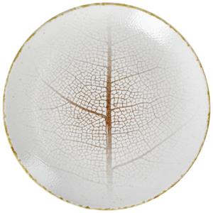 Vega Plat bord Pianta; 24.5 cm (Ø); wit/bruin; rond; 6 stuk / verpakking