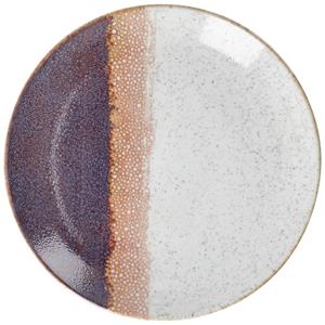 Vega Plat bord Piazza; 24.5 cm (Ø); beige/abrikoos/pruim; rond; 6 stuk / verpakking