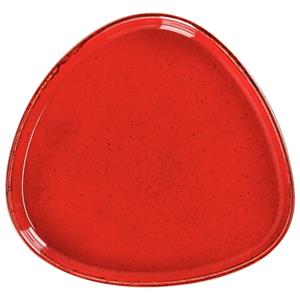 Vega Bord Sidina organisch met rand; 20.7x19.5x2 cm (LxBxH); rood; organisch; 6 stuk / verpakking