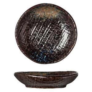 Cosy & Trendy Bord plat Black yoru; 8 cm (Ø); zwart/blauw; organisch; 12 stuk / verpakking