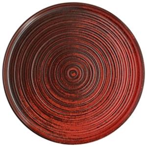 Vega Plat bord met rand Etana; 21x1 cm (ØxH); rood; rond; 6 stuk / verpakking