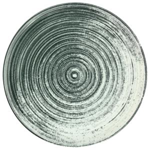 Vega Plat bord met rand Etana; 21x1 cm (ØxH); wit/antraciet; rond; 6 stuk / verpakking