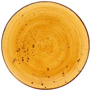 Vega Plat bord Nebro; 25 cm (Ø); geel; rond; 6 stuk / verpakking
