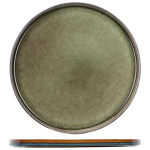 Cosy & Trendy Bord plat Quintana; 27.5 cm (Ø); groen; rond; 4 stuk / verpakking