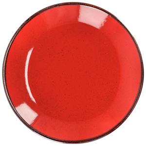 Vega Plat bord Sidina; 24 cm (Ø); rood; rond; 6 stuk / verpakking