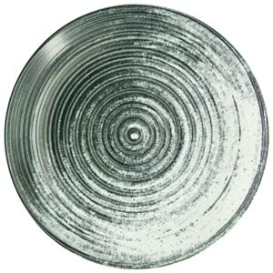Vega Plat bord Etana; 25 cm (Ø); wit/antraciet; rond; 6 stuk / verpakking