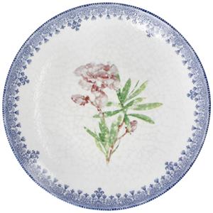 Vega Plat bord Nonna met motief; 31 cm (Ø); blauw/wit/rosé; rond; 6 stuk / verpakking