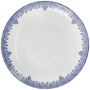 Vega Plat bord Nonna; 31 cm (Ø); wit/blauw; rond; 6 stuk / verpakking