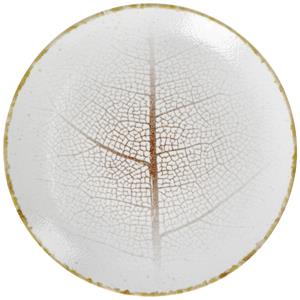 Vega Plat bord Pianta; 31 cm (Ø); wit/bruin; rond; 6 stuk / verpakking