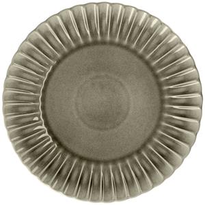 Vega Plat bord Flora; 33.8x3.4 cm (ØxH); grijs; rond; 4 stuk / verpakking