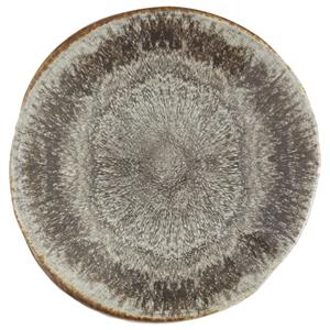 Porland Plat bord Iris; 28.5x2.35 cm (ØxH); grijs/bruin; rond; 6 stuk / verpakking