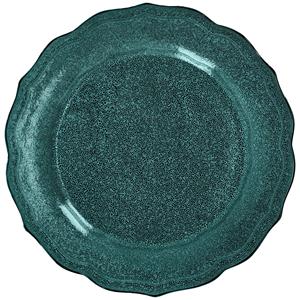 Vega Plat bord Antiqus; 29 cm (Ø); petrol; rond; 4 stuk / verpakking