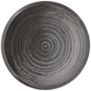 Vega Plat bord met rand Etana; 27x1.4 cm (ØxH); grijs; rond; 6 stuk / verpakking