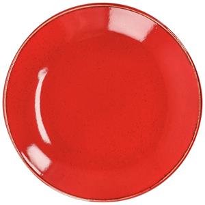 Vega Plat bord Sidina; 28 cm (Ø); rood; rond; 6 stuk / verpakking