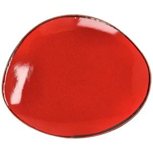 Vega Bord Sidina organisch; 32x26.5 cm (LxB); rood; organisch; 6 stuk / verpakking