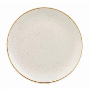 Churchill Plat bord Stonecast Barley White Coupe; 21.7 cm (Ø); wit/bruin; rond; 12 stuk / verpakking